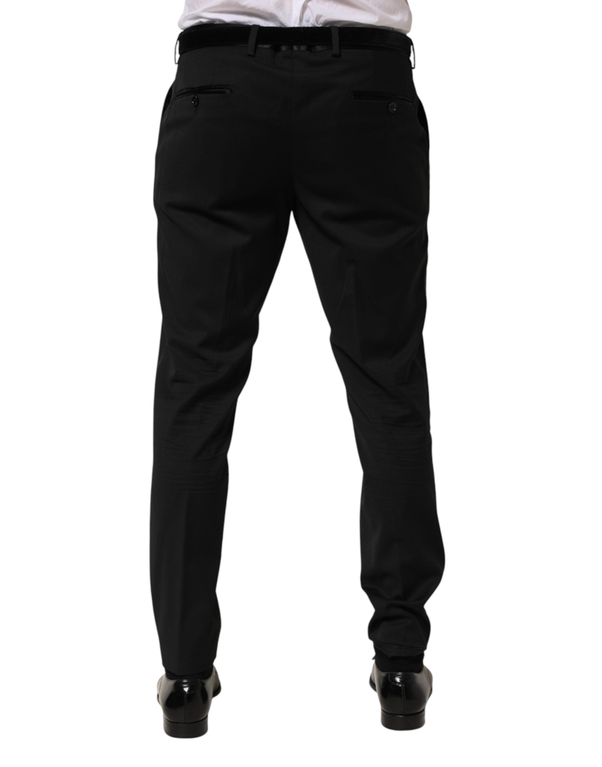 Dolce & Gabbana Schwarze Anzughose aus Wolle für Herren