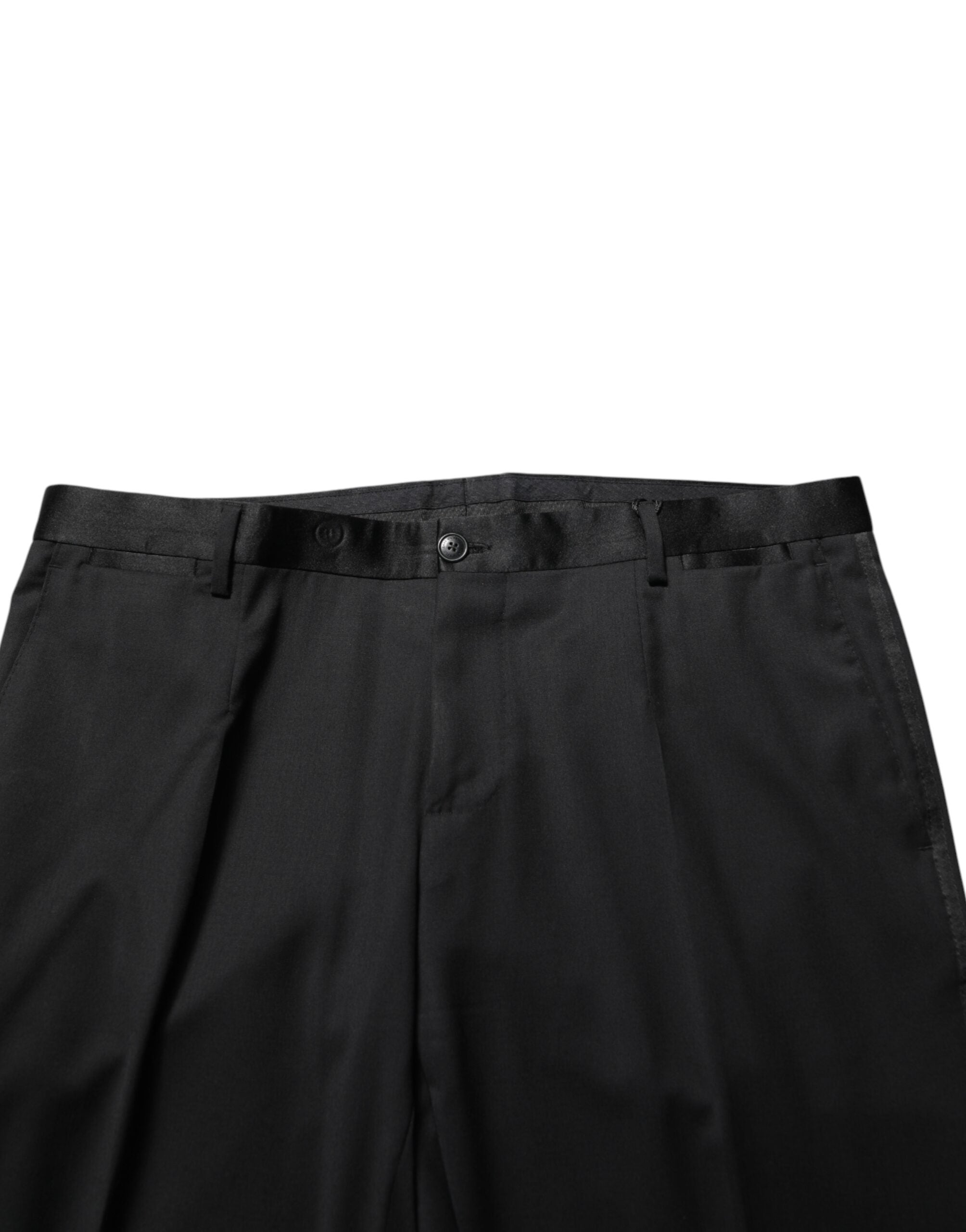 Dolce & Gabbana Schwarze Anzughose aus Wolle für Herren