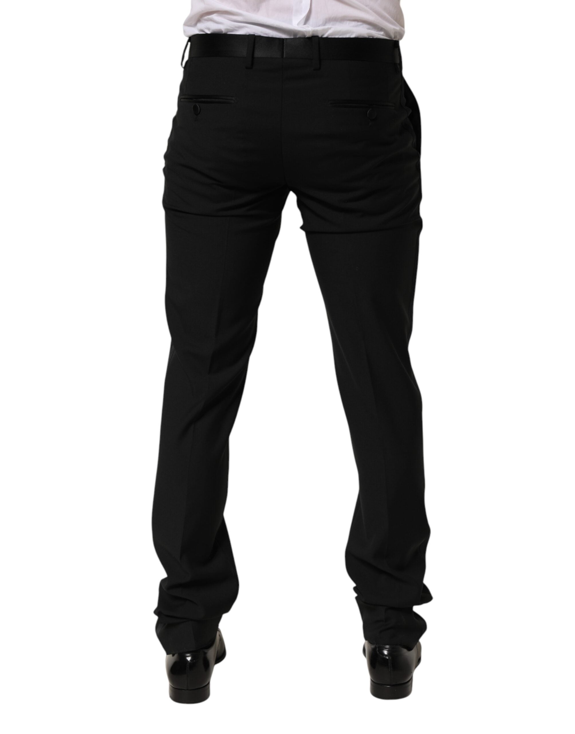 Dolce & Gabbana Schwarze Anzughose aus Wolle für Herren