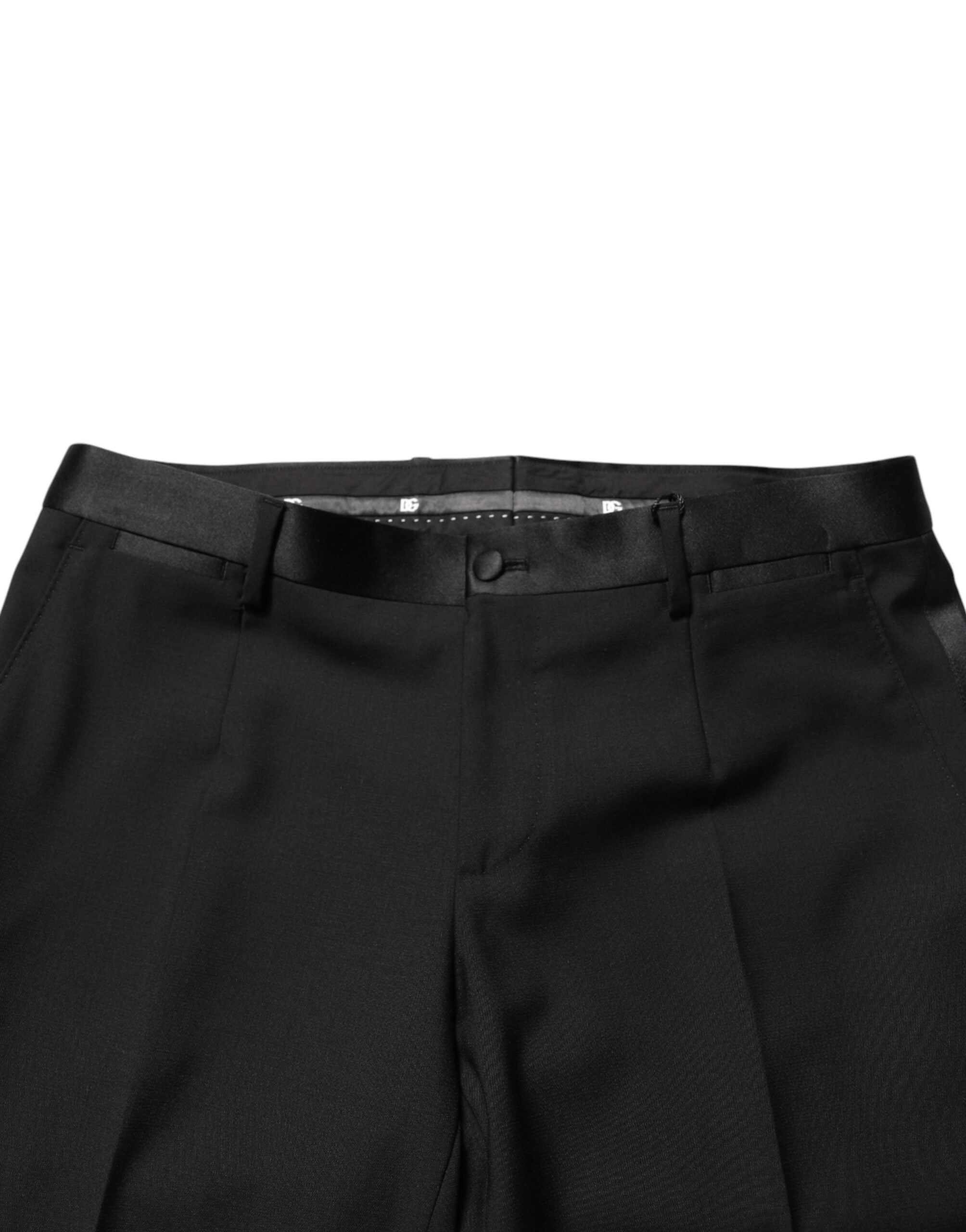 Dolce & Gabbana Schwarze Anzughose aus Wolle für Herren