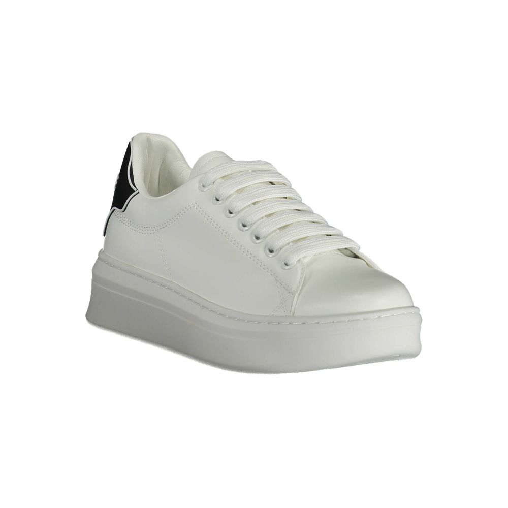 Gaelle Paris Witte Polyurethaan Dames Sneaker