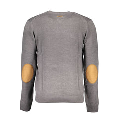 Gianmarco Venturi Gray Cotton Sweater