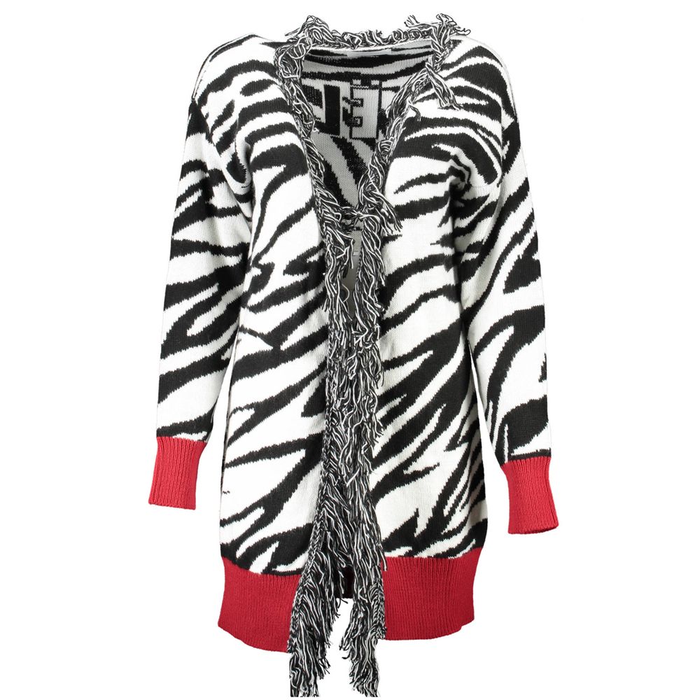Gaelle Paris Bianco Damen-Strickjacke aus Acryl