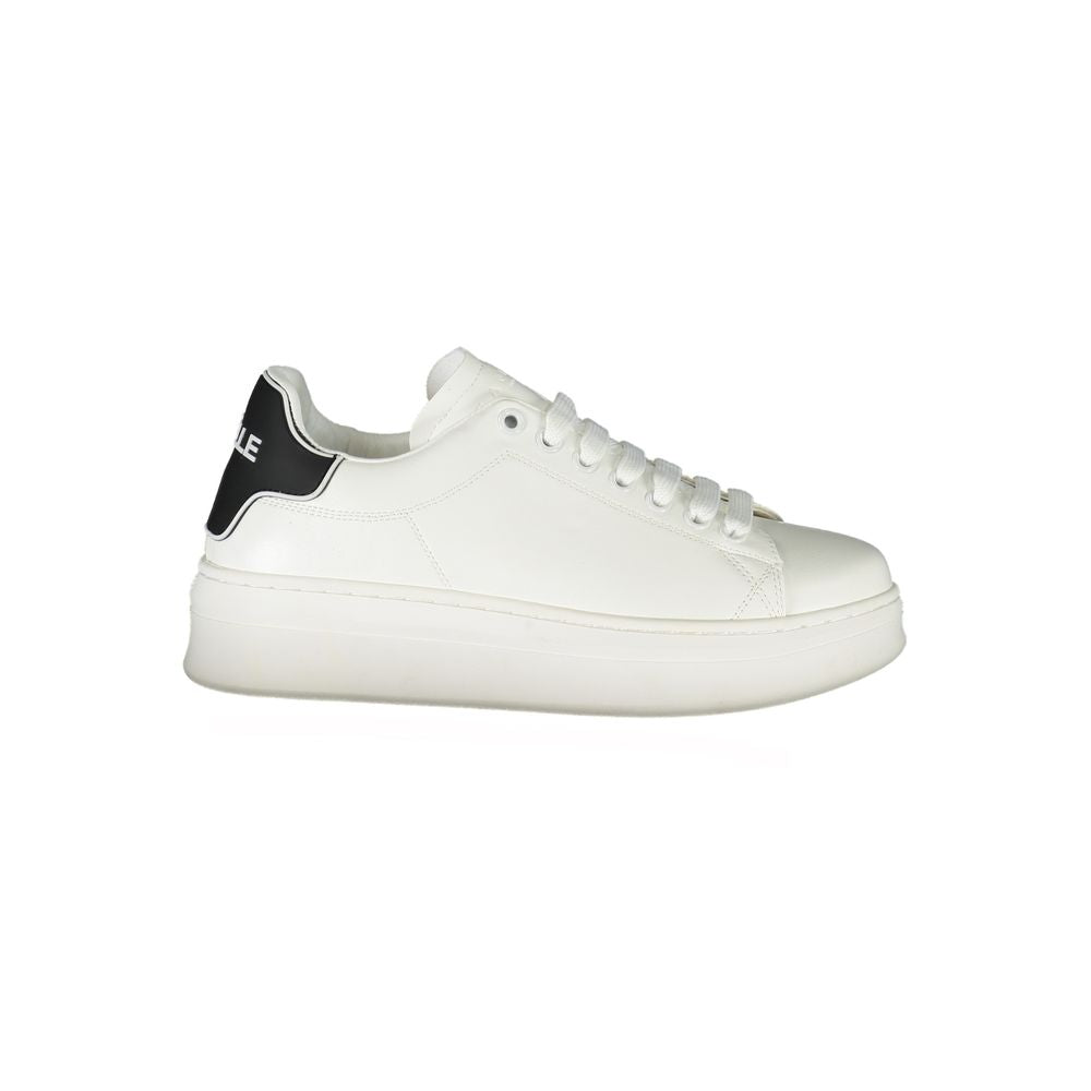 Gaelle Paris Bianco Poliuretano Damen-Sneaker