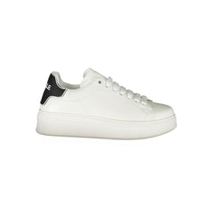 Gaelle Paris Bianco Poliuretano Damen-Sneaker