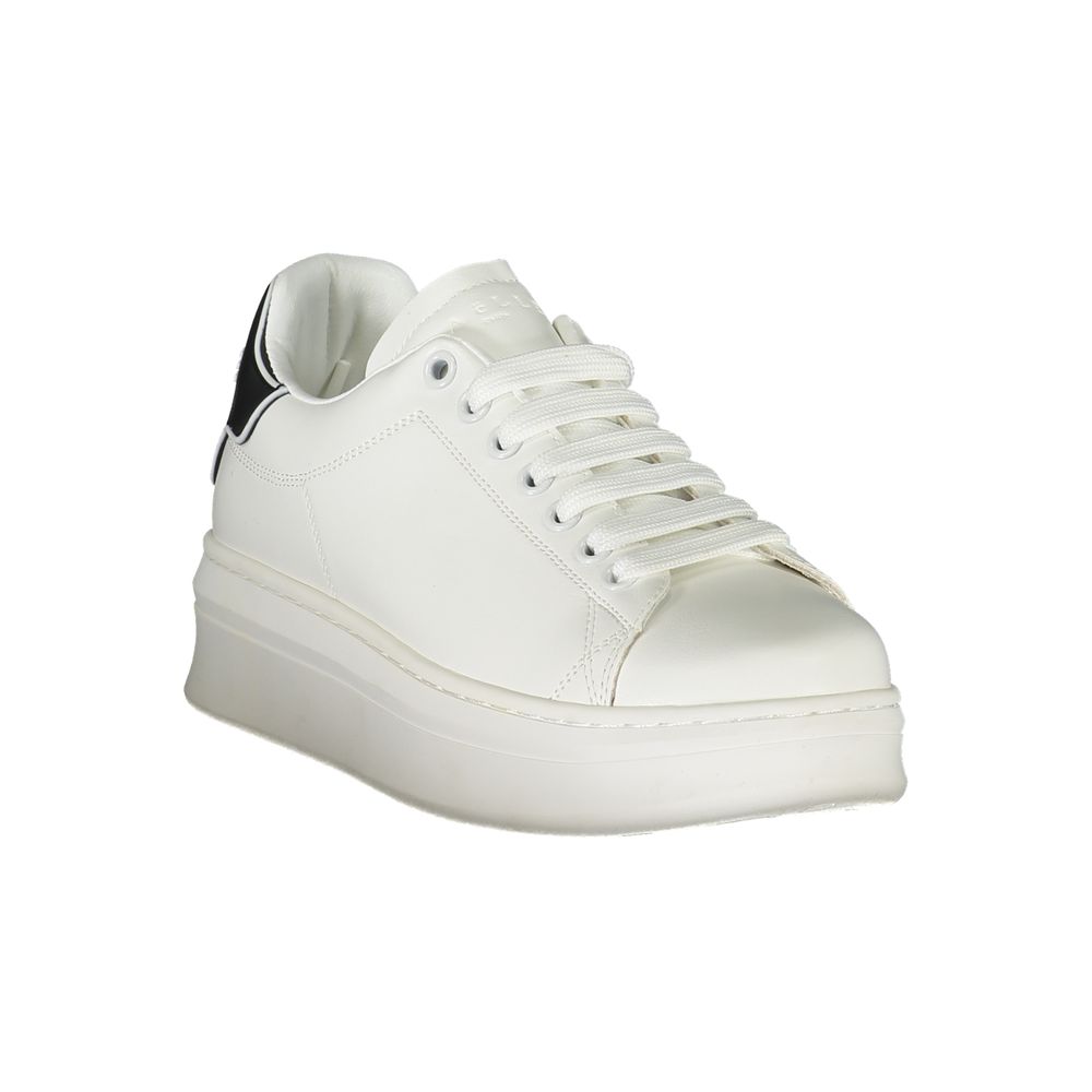 Gaelle Paris Bianco Poliuretano Damen-Sneaker