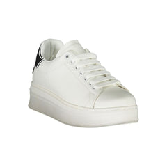 Gaelle Paris Bianco Poliuretano Damen-Sneaker