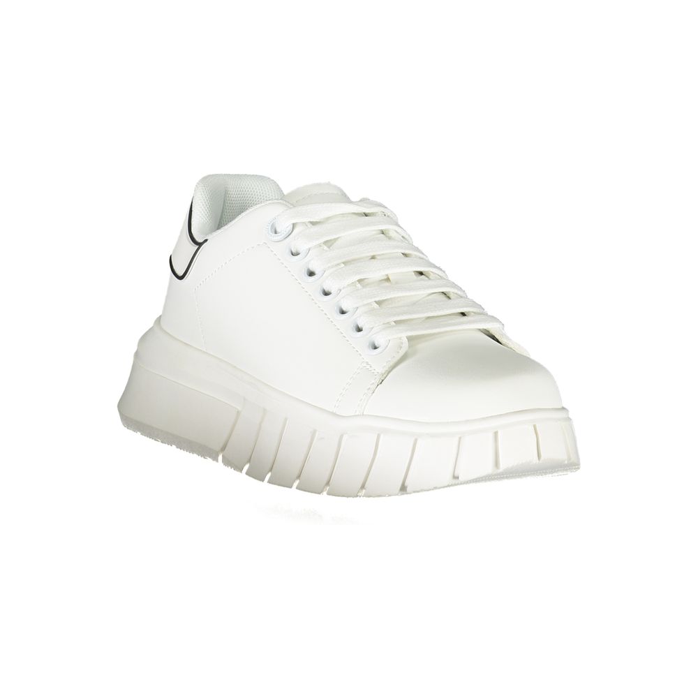 Gaelle Paris weißer Sneaker für Damen aus Polyurethan