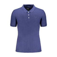 Gianmarco Venturi Blue Cotton Polo Shirt