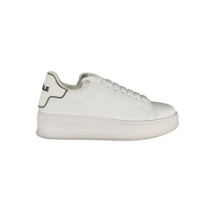Gaelle Paris Bianco Poliuretano Damen-Sneaker
