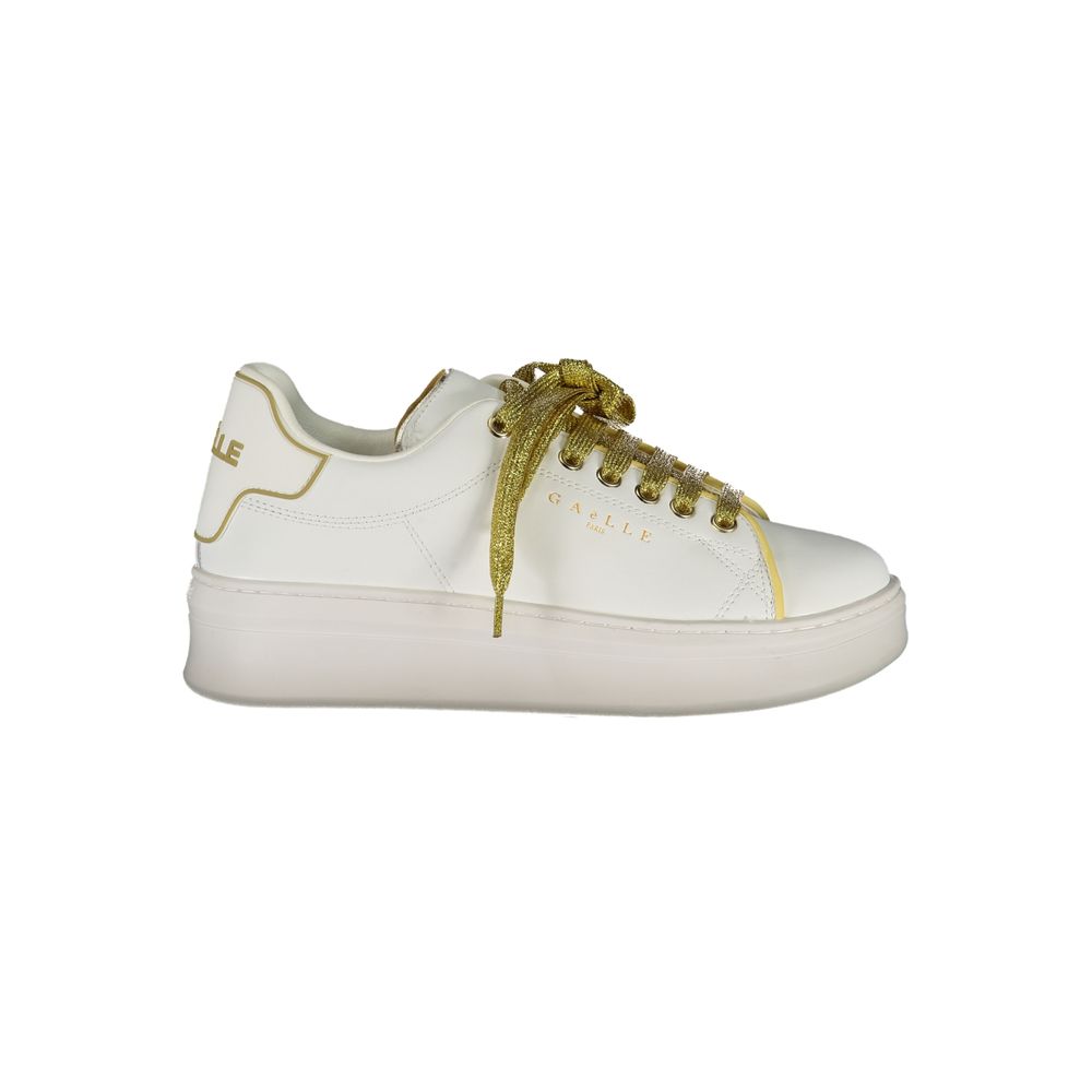 Gaelle Paris Bianco Polyurethan Damen Sneaker
