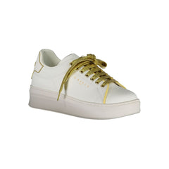 Gaelle Paris Bianco Polyurethan Damen Sneaker