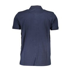 Gianmarco Venturi Blue Cotton Polo Shirt