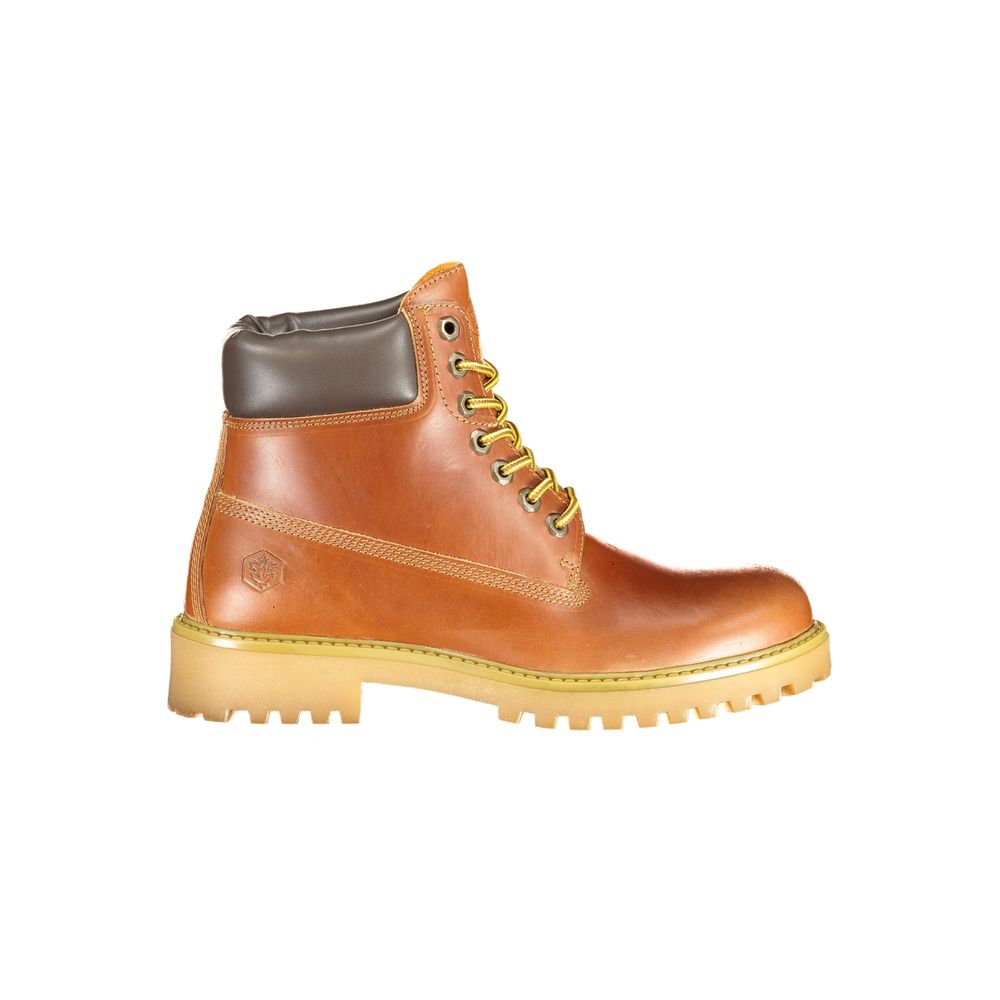 Lumberjack Marrone Leder Herren Sneaker