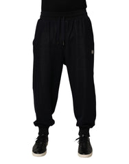 Dolce & Gabbana Zwarte Katoenmix Joggingbroek met Trekkoord