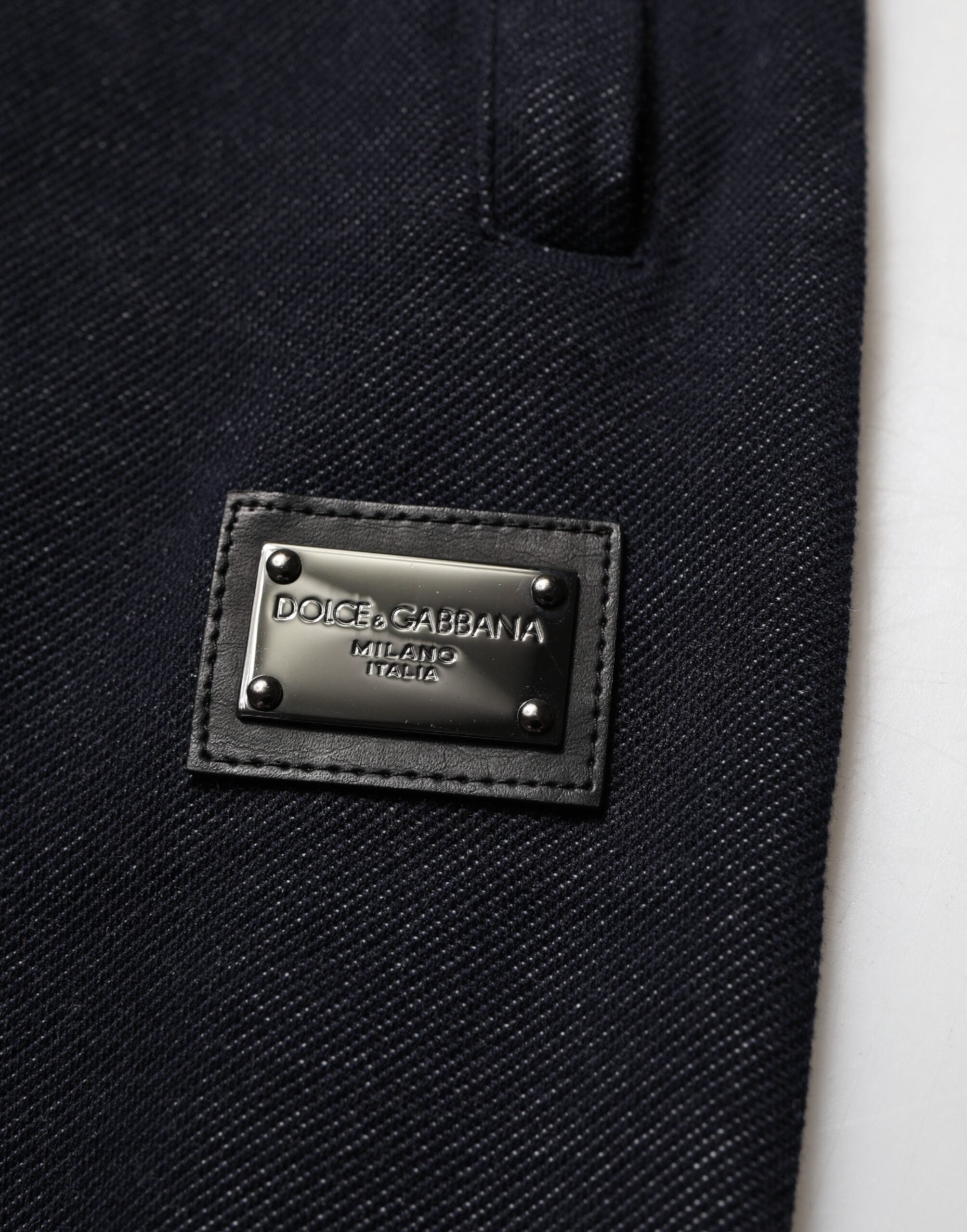 Dolce & Gabbana Zwarte Katoenmix Joggingbroek met Trekkoord