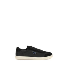 Prada Black Leather Low Top Sneakers
