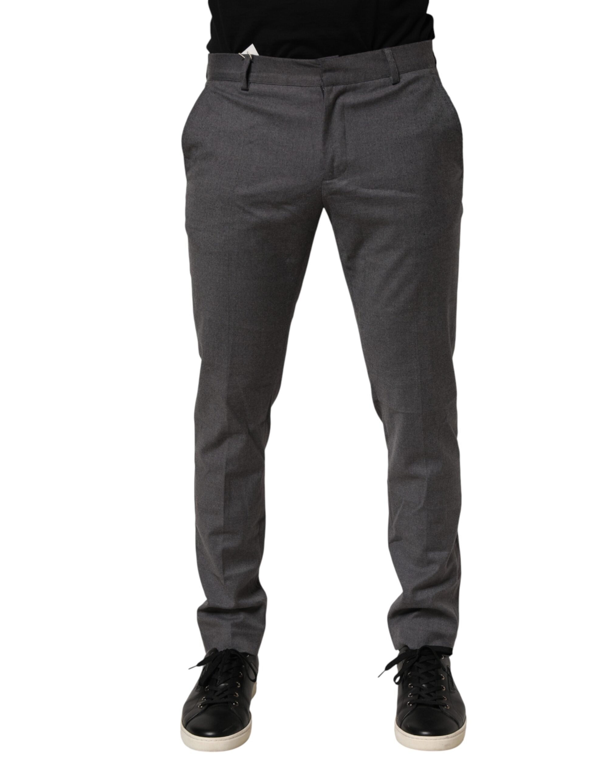 Daniele Alessandrini Grau Polyester Formelle Anzugshose