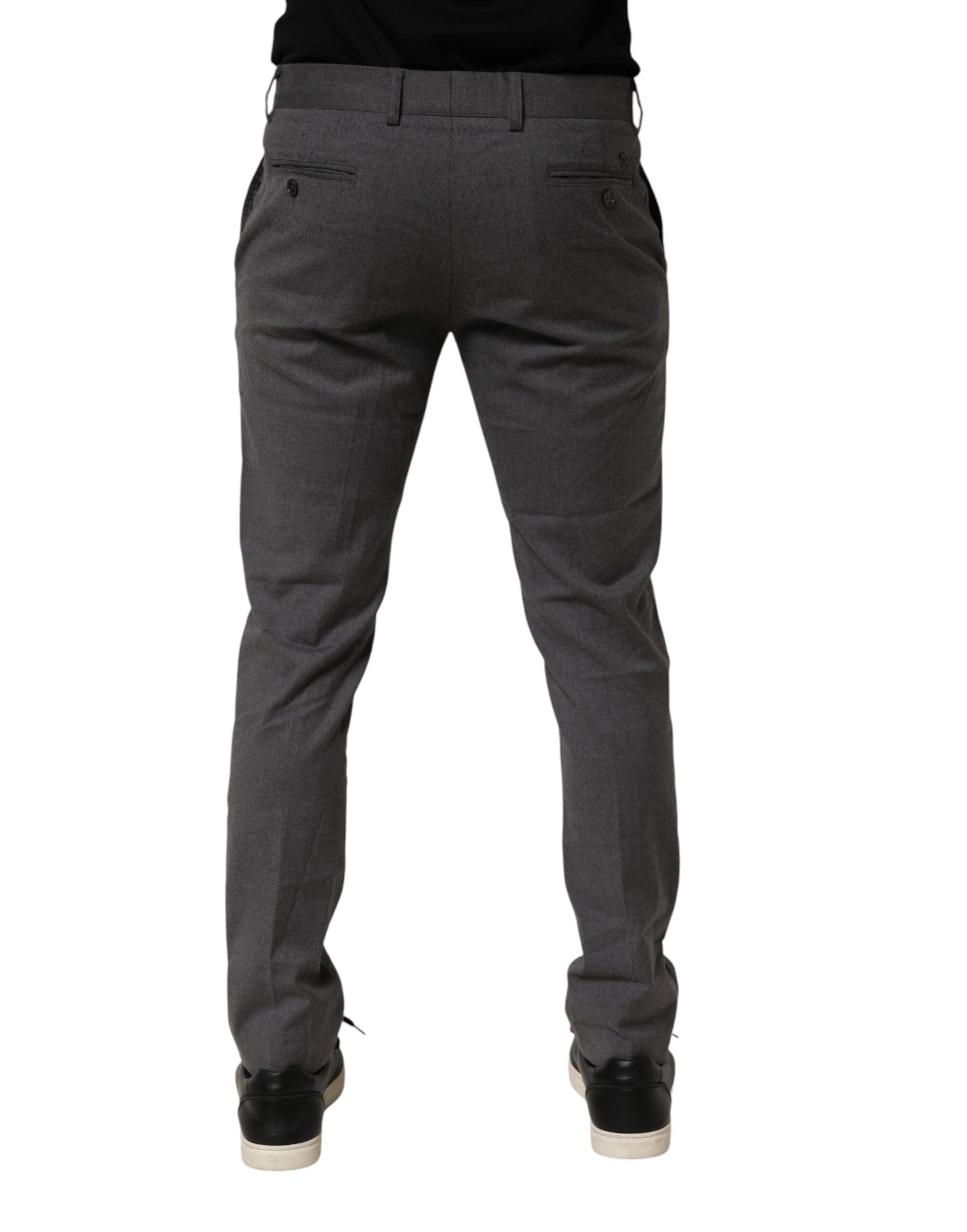 Daniele Alessandrini Grau Polyester Formelle Anzugshose