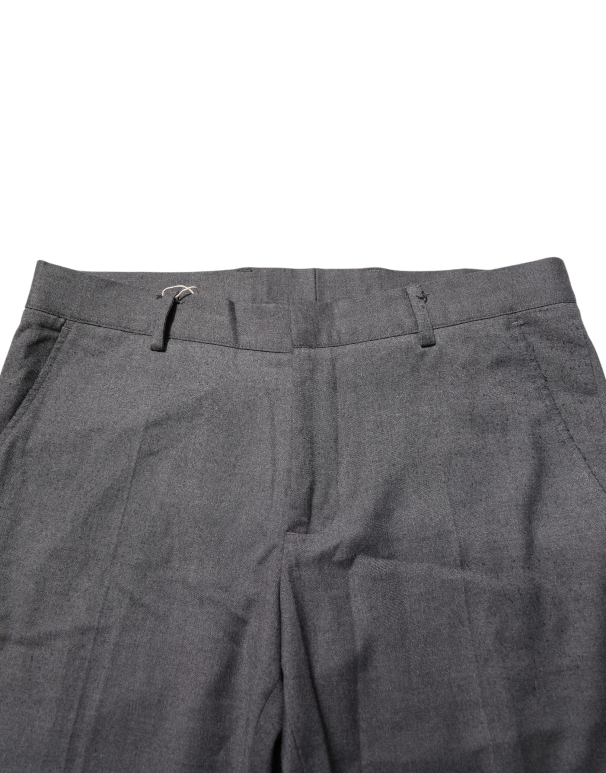 Daniele Alessandrini Grau Polyester Formelle Anzugshose