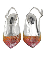 Dolce & Gabbana Meerkleurige Pailletten Slingback Pumps Schoenen