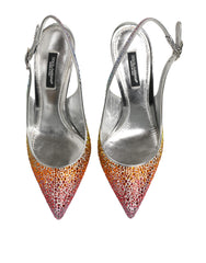 Dolce & Gabbana Meerkleurige Pailletten Slingback Pumps Schoenen