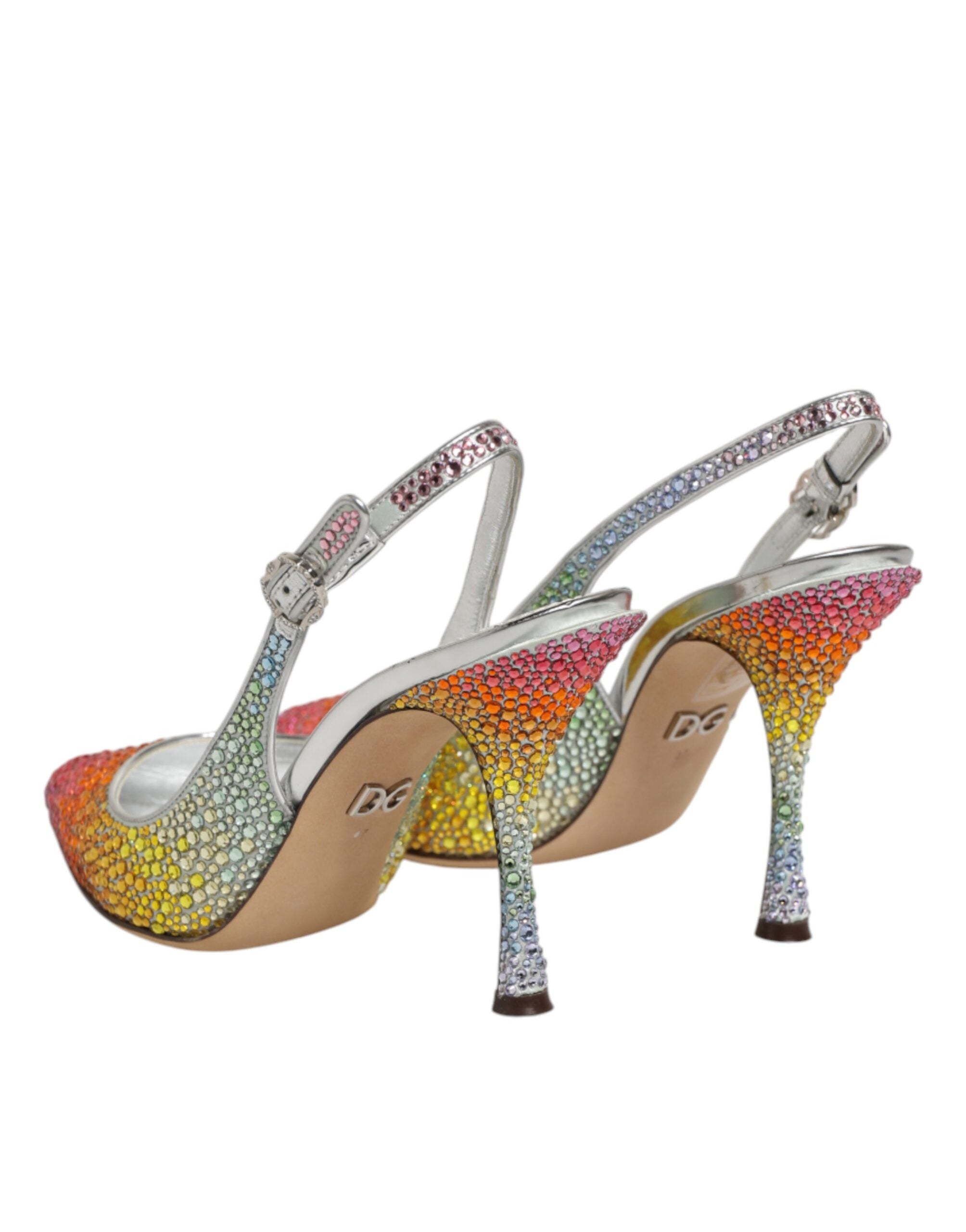 Dolce & Gabbana Meerkleurige Pailletten Slingback Pumps Schoenen