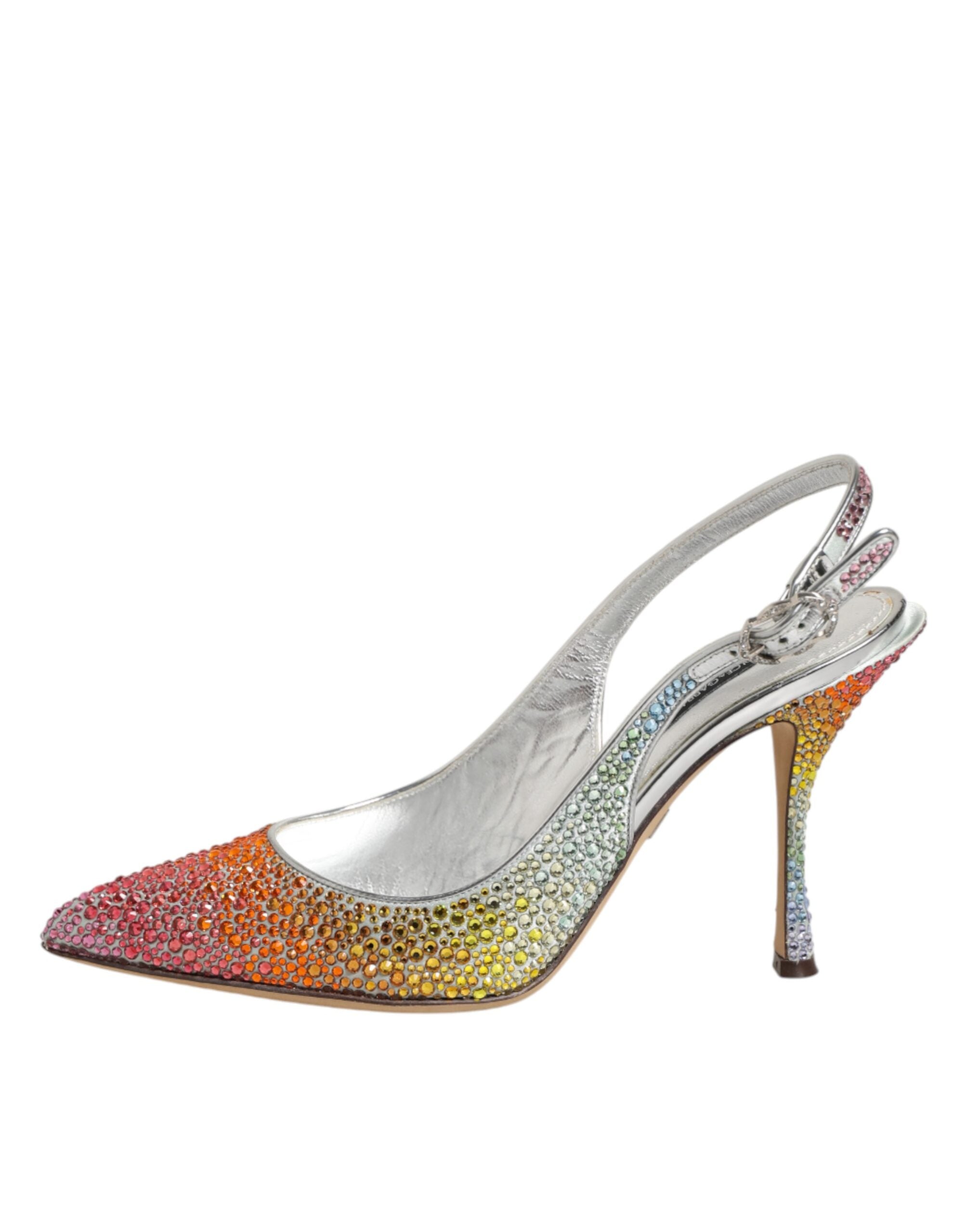 Dolce & Gabbana Meerkleurige Pailletten Slingback Pumps Schoenen