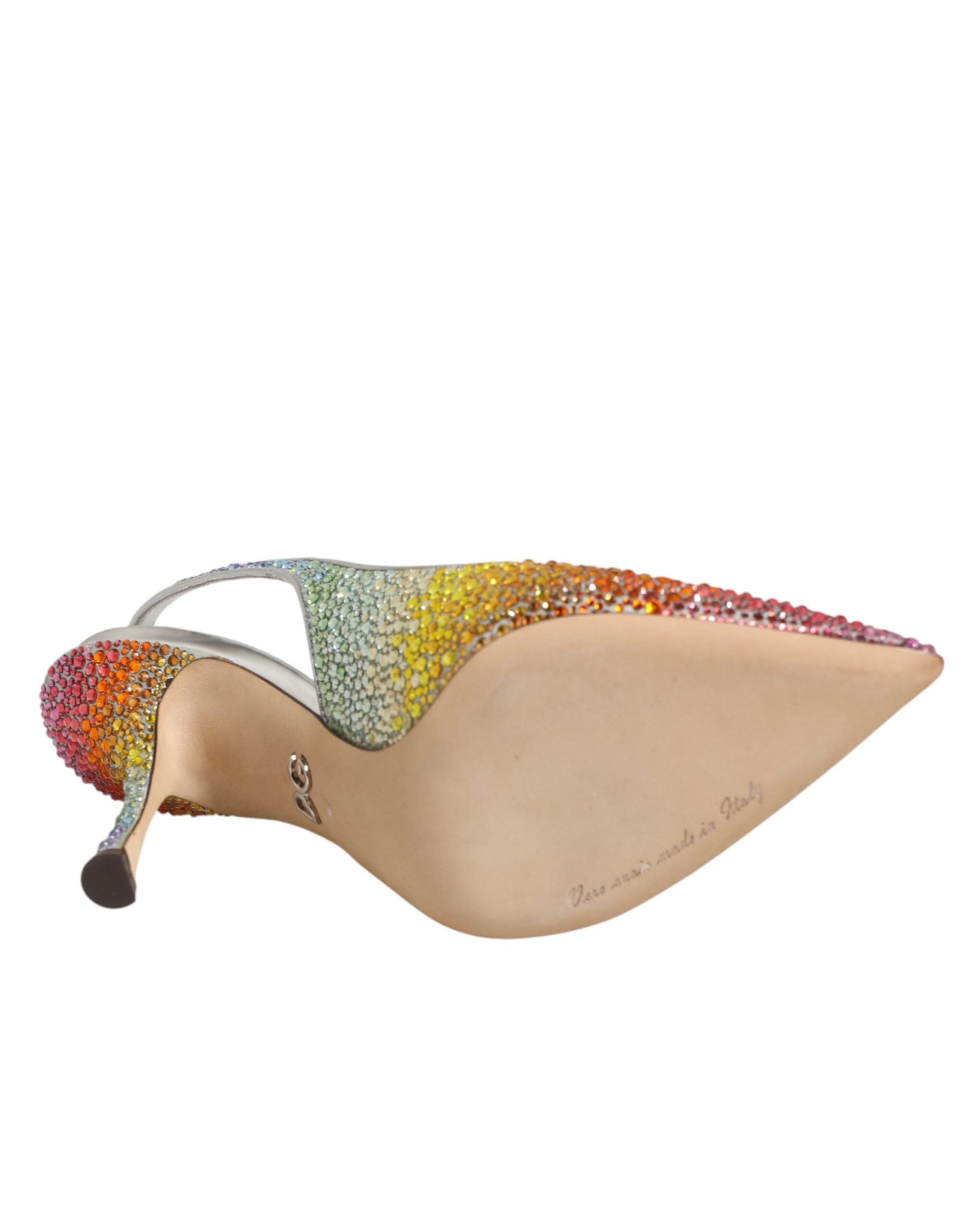 Dolce & Gabbana Meerkleurige Pailletten Slingback Pumps Schoenen