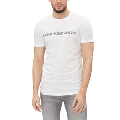 Calvin Klein Jeans Wit Katoenen T-shirt