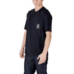 Armani Exchange Blue Cotton T-Shirt