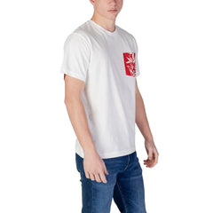 Replay Weißes Baumwoll-T-Shirt