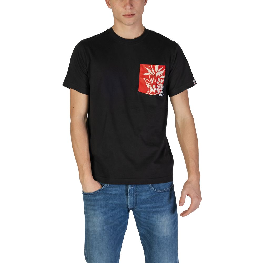 Replay zwart katoenen T-shirt