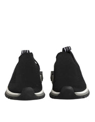 Dolce & Gabbana Black Slip On Sorrento Low Top Sneakers Shoes