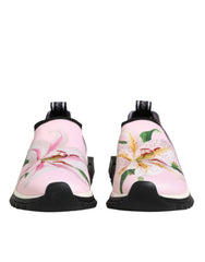 Dolce & Gabbana Pink Floral Sorrento Low-Top-Sneaker