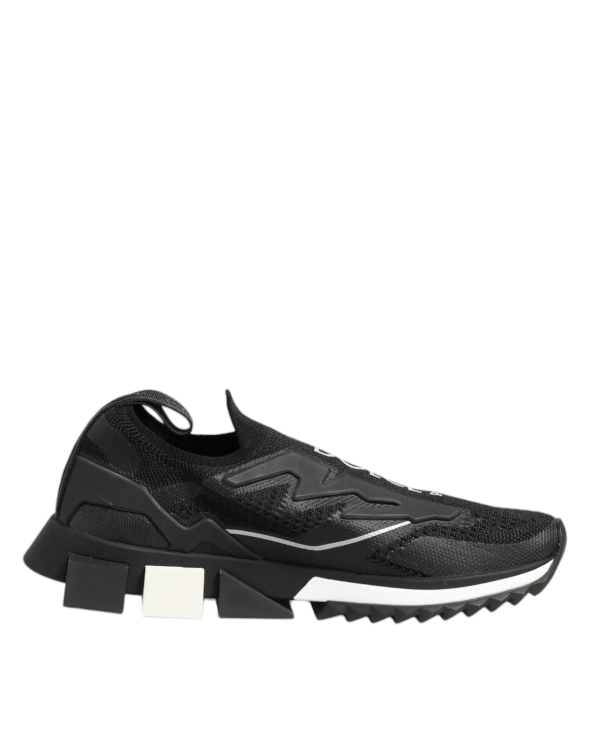 Dolce & Gabbana Schwarze SORRENTO Sport-Stretch-Sneakers Schuhe