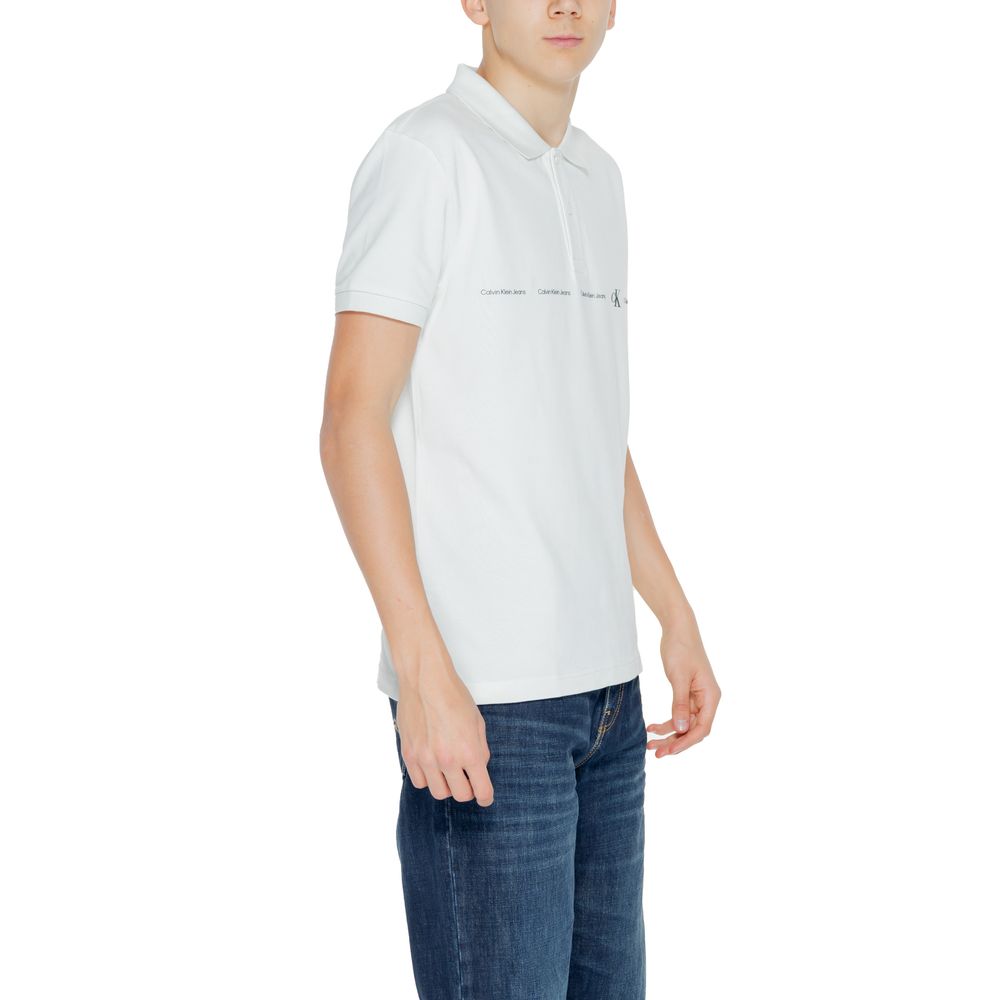 Grünes Poloshirt aus Baumwolle von Calvin Klein Jeans