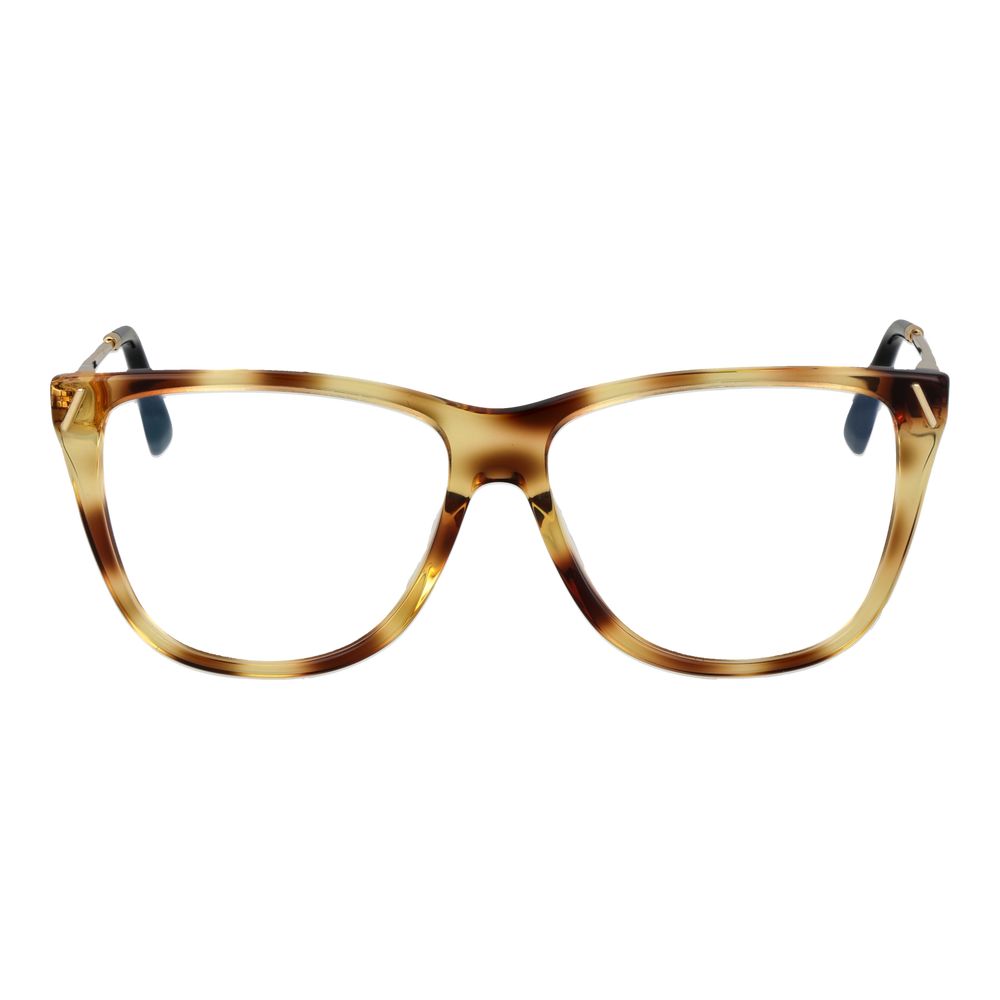 Victoria Beckham Beige Metal & Plastic Glasses (Frames)