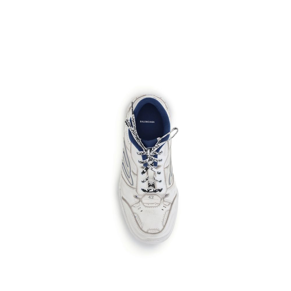 Balenciaga Grijze Kalfsleren Bos Taurus Atletische Sneakers