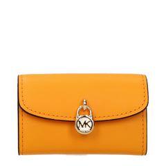 Michael Kors Geldbörse aus orangefarbenem Leder