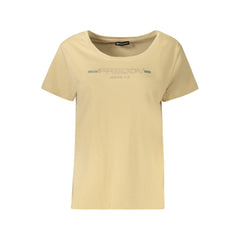 Freddy Baumwoll-Damen-T-Shirt Beige