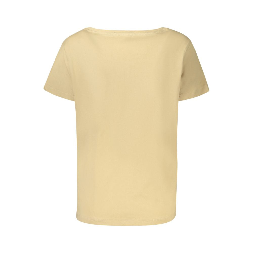 Freddy Baumwoll-Damen-T-Shirt Beige