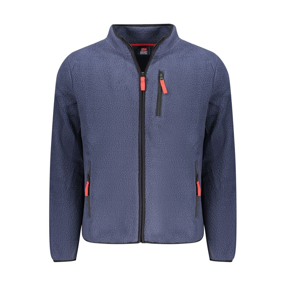 Norwegen 1963 Blaues Polyester Herren-Sweatshirt
