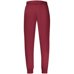 Maroon sweatpants on a white background