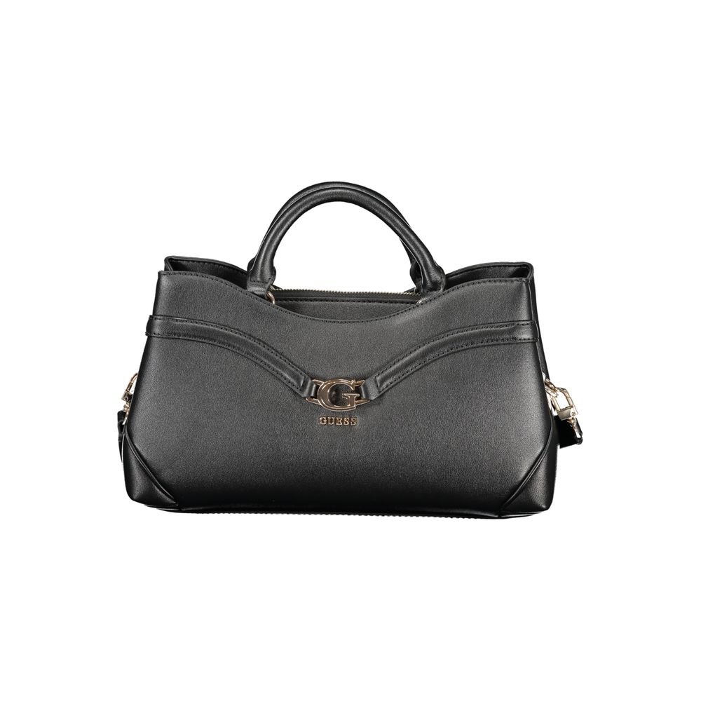 Guess Jeans Schwarze Polyurethan-Damenhandtasche