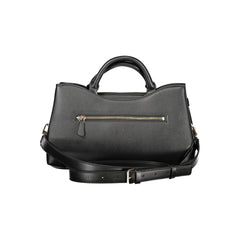 Guess Jeans Schwarze Polyurethan-Damenhandtasche