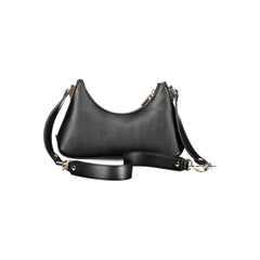 Guess Jeans Nero Polyurethan Damen Schultertasche
