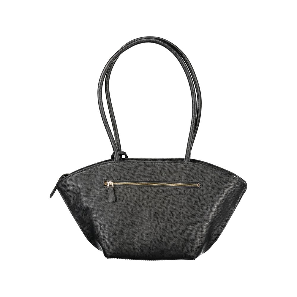 Guess Jeans Schwarze Polyurethan-Damenhandtasche