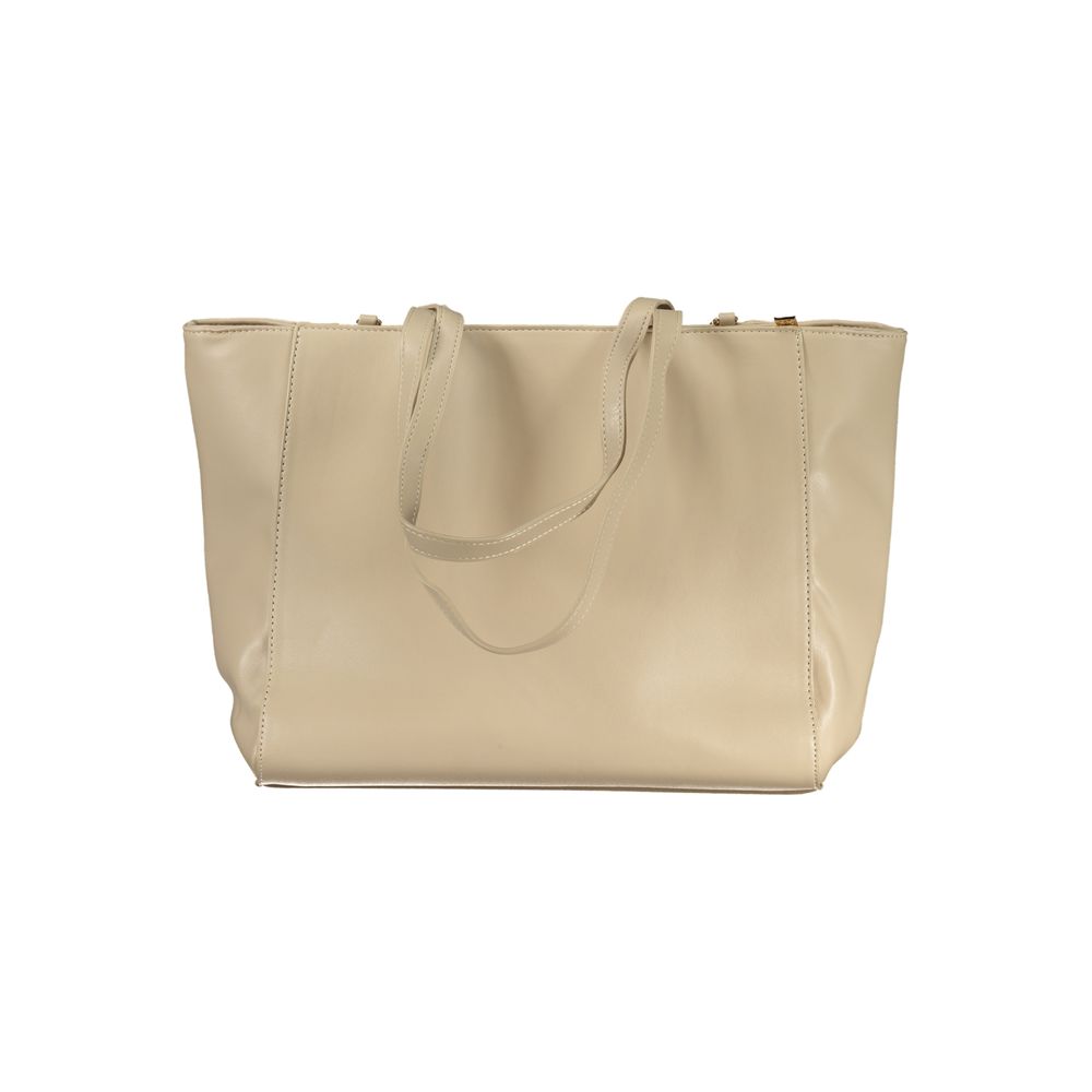 Laura Biagiotti Beige PVC Damen Handtasche