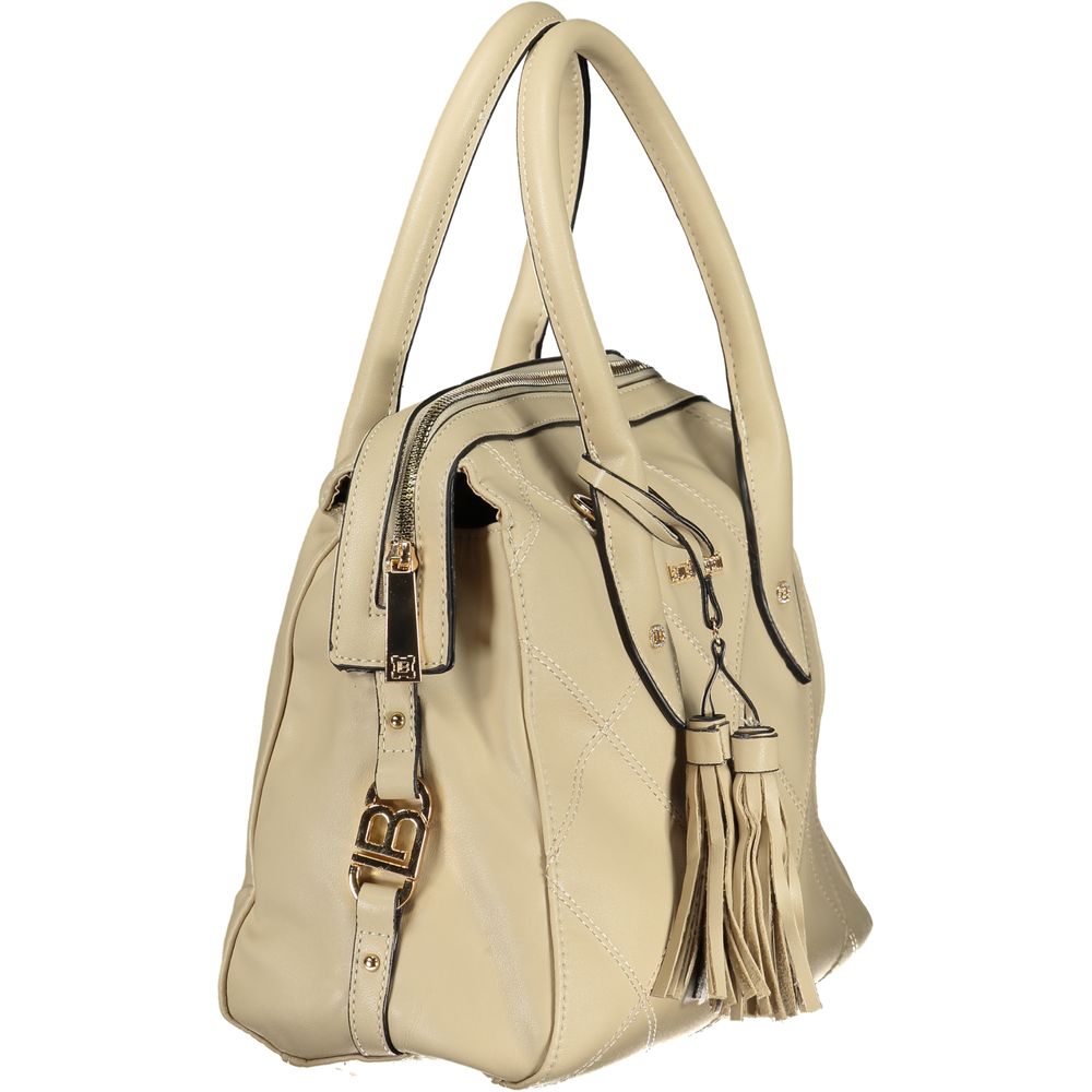 Laura Biagiotti Beige PVC Damen Handtasche